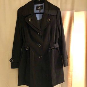 London Fog Black Trench Coat